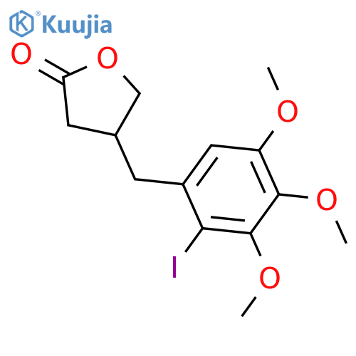2(3H)-FURANONE, DIHYDRO-4-[(2-IODO-3,4,5-TRIMETHOXYPHENYL)METHYL]- structure