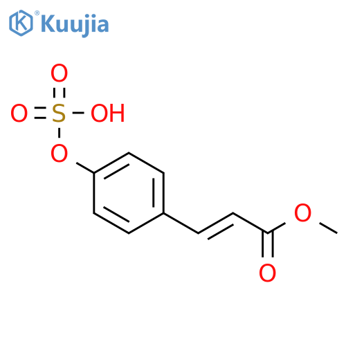2-Propenoic acid, 3-[4-(sulfooxy)phenyl]-, 1-methyl ester structure