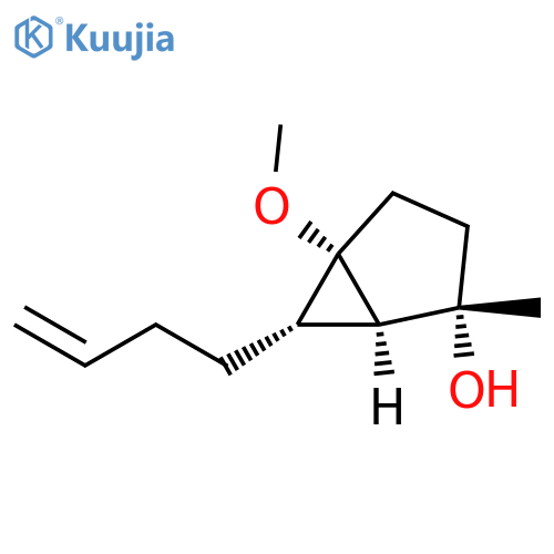 Bicyclo[3.1.0]hexan-2-ol, 6-(3-butenyl)-5-methoxy-2-methyl-,(1R,2S,5S,6S)-rel- structure