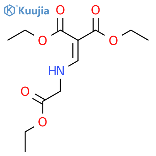 Diethyl 2-{[(2-ethoxy-2-oxoethyl)amino]methylene}malonate structure