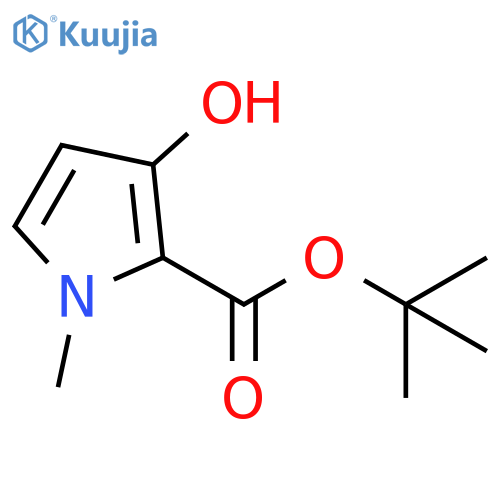 3-hydroxy-1-methyl-1H-Pyrrole-2-carboxylic acid 1,1-dimethylethyl ester structure