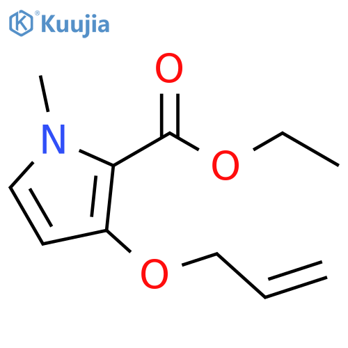 1-methyl-3-(2-propen-1-yloxy)-1H-Pyrrole-2-carboxylic acid ethyl ester structure