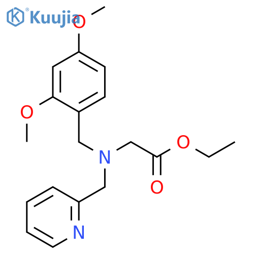 Glycine, N-[(2,4-dimethoxyphenyl)methyl]-N-(2-pyridinylmethyl)-, ethyl ester structure