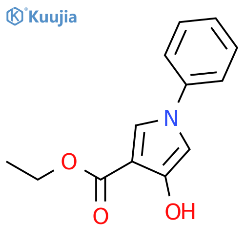 1H-Pyrrole-3-carboxylic acid, 4-hydroxy-1-phenyl-, ethyl ester structure