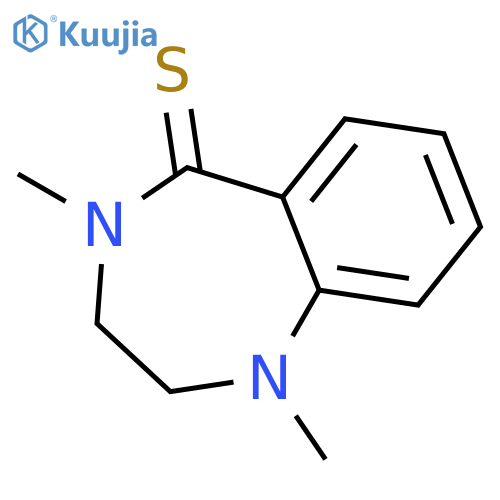 5H-1,4-BENZODIAZEPINE-5-THIONE, 1,2,3,4-TETRAHYDRO-1,4-DIMETHYL- structure