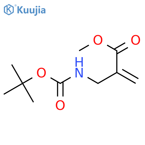 methyl 2-({(tert-butoxy)carbonylamino}methyl)prop-2-enoate structure