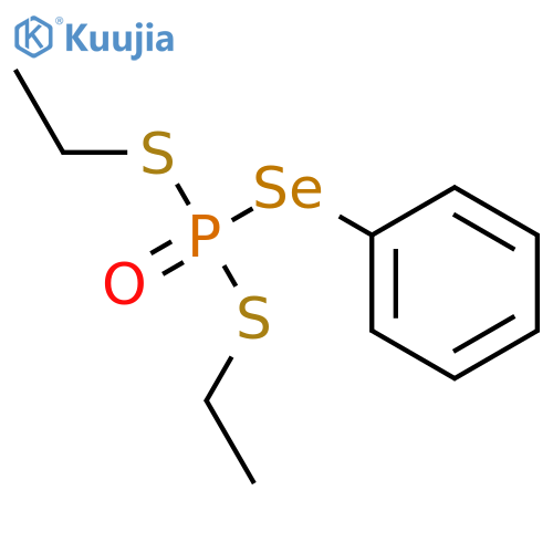 Phosphoroselenodithioic acid, S,S-diethyl Se-phenyl ester structure