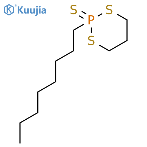 1,3,2-Dithiaphosphorinane, 2-octyl-, 2-sulfide structure