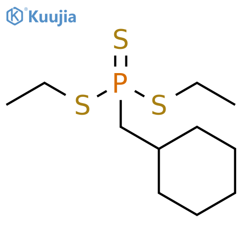 Phosphonotrithioic acid, (cyclohexylmethyl)-, diethyl ester structure
