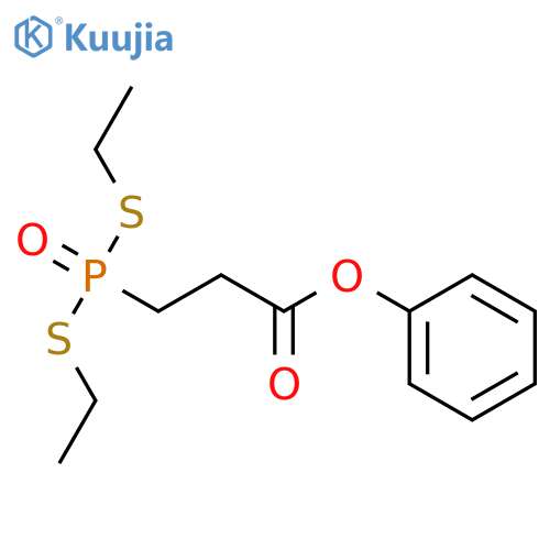 Propanoic acid, 3-[bis(ethylthio)phosphinyl]-, phenyl ester structure