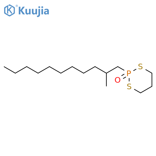 1,3,2-Dithiaphosphorinane, 2-(2-methylundecyl)-, 2-oxide structure