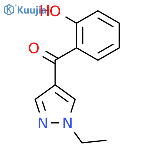 Methanone, (1-ethyl-1H-pyrazol-4-yl)(2-hydroxyphenyl)- structure
