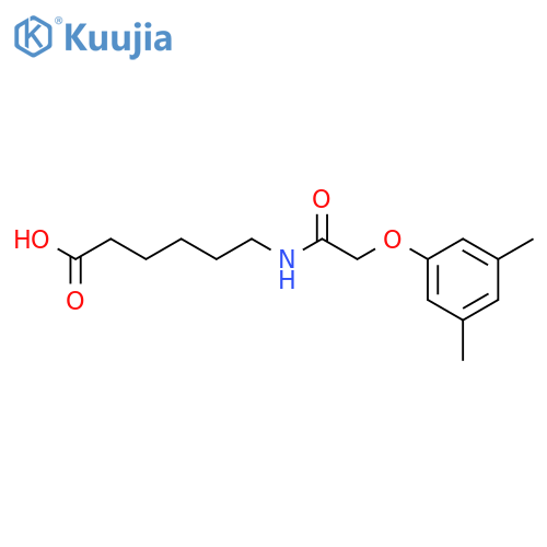 Hexanoic acid, 6-[[(3,5-dimethylphenoxy)acetyl]amino]- structure
