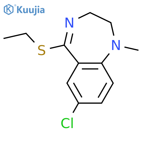 1H-1,4-BENZODIAZEPINE, 7-CHLORO-5-(ETHYLTHIO)-2,3-DIHYDRO-1-METHYL- structure