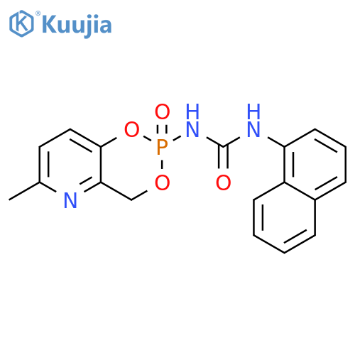 Urea,N-(6-methyl-2-oxido-4H-1,3,2-dioxaphosphorino[5,4-b]pyridin-2-yl)-N'-1-naphthalenyl- structure