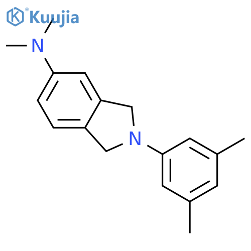 1H-Isoindol-5-amine, 2-(3,5-dimethylphenyl)-2,3-dihydro-N,N-dimethyl- structure