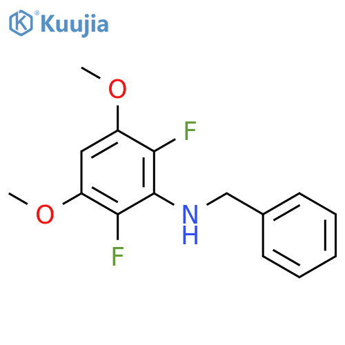 Benzenemethanamine, N-(2,6-difluoro-3,5-dimethoxyphenyl)- structure