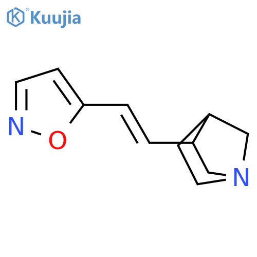 1-Azabicyclo[2.2.1]heptane, 3-[(1E)-2-(5-isoxazolyl)ethenyl]- structure