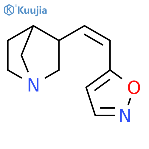 1-Azabicyclo[2.2.1]heptane, 3-[(1Z)-2-(5-isoxazolyl)ethenyl]- structure