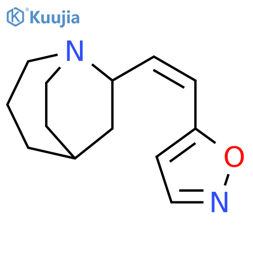 1-Azabicyclo[3.2.2]nonane, 7-[(1Z)-2-(5-isoxazolyl)ethenyl]- structure