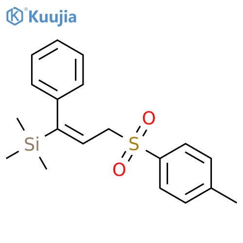 Silane, trimethyl[(1E)-3-[(4-methylphenyl)sulfonyl]-1-phenyl-1-propenyl]- structure