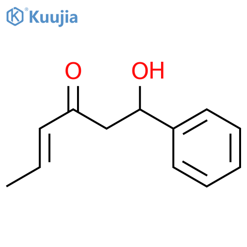 4-Hexen-3-one, 1-hydroxy-1-phenyl-, (4E)- structure