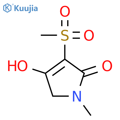 2H-Pyrrol-2-one, 1,5-dihydro-4-hydroxy-1-methyl-3-(methylsulfonyl)- structure