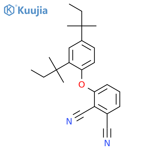 1,2-Benzenedicarbonitrile, 3-[2,4-bis(1,1-dimethylpropyl)phenoxy]- structure