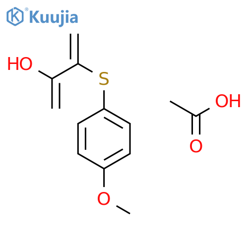 1,3-Butadien-2-ol, 3-[(4-methoxyphenyl)thio]-, acetate structure