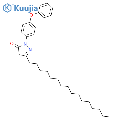 3H-Pyrazol-3-one, 5-hexadecyl-2,4-dihydro-2-(4-phenoxyphenyl)- structure