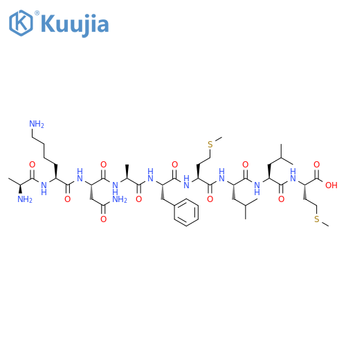 L-Methionine,L-alanyl-L-lysyl-L-asparaginyl-L-alanyl-L-phenylalanyl-L-methionyl-L-leucyl-L-leucyl- structure
