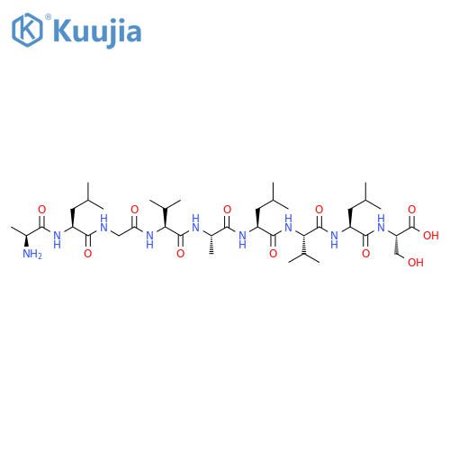 L-Serine, L-alanyl-L-leucylglycyl-L-valyl-L-alanyl-L-leucyl-L-valyl-L-leucyl- structure