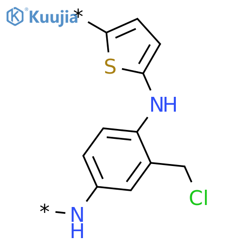 Poly[2,5-thiophenediylimino(chloromethyl-1,4-phenylene)imino] structure