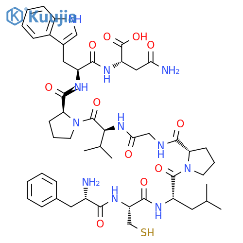 L-Asparagine,L-phenylalanyl-L-cysteinyl-L-leucyl-L-prolylglycyl-L-valyl-L-prolyl-L-tryptophyl- structure