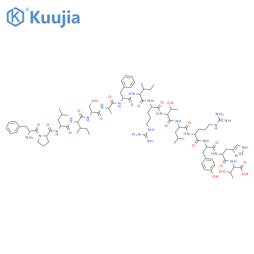 L-Threonine,L-phenylalanyl-L-prolyl-L-leucyl-L-isoleucyl-L-seryl-L-alanyl-L-phenylalanyl-L-isoleucyl-L-arginyl-L-threonyl-L-leucyl-L-arginyl-L-tyrosyl-L-histidyl- structure