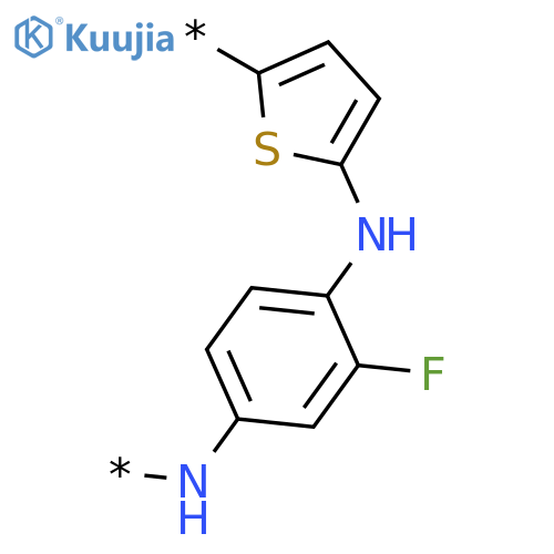 Poly[2,5-thiophenediylimino(fluoro-1,4-phenylene)imino] structure