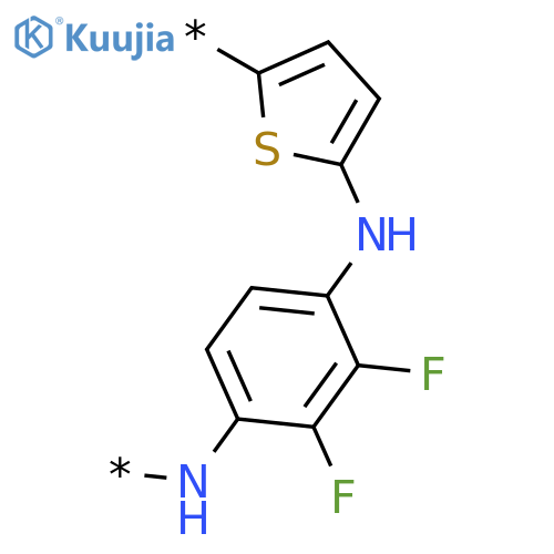 Poly[2,5-thiophenediylimino(difluoro-1,4-phenylene)imino] structure
