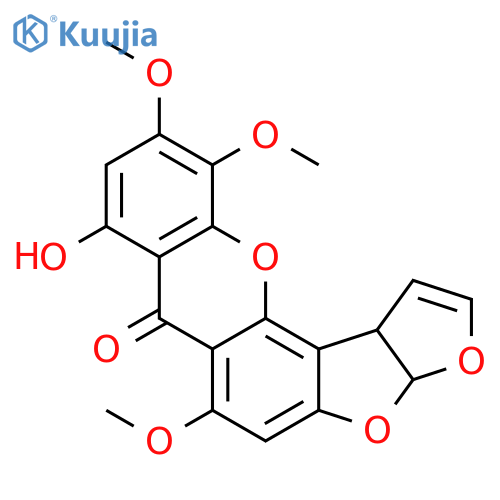 5,6-Dimethoxysterigmatocystin,3a,12c-dihydro-8-hydroxy-6,10,11-trimethoxy-, (3aR,12cS)- (9CI) structure