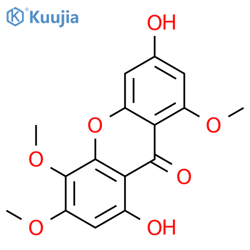 1,6-Dihydroxy-3,4,8-trimethoxy-9H-xanthen-9-one structure