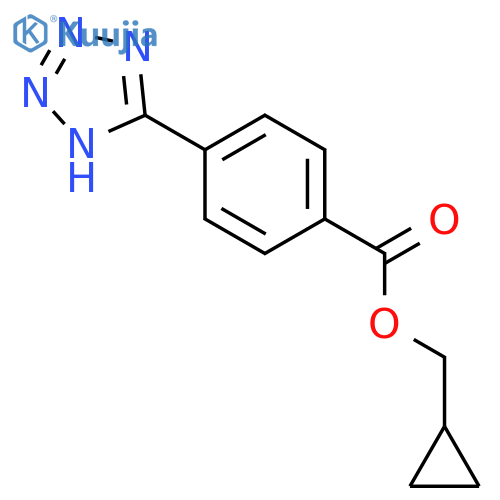 Benzoic acid, 4-(1H-tetrazol-5-yl)-, cyclopropylmethyl ester structure