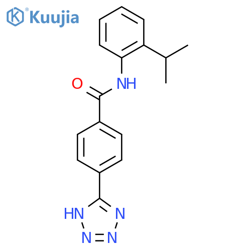 Benzamide, N-[2-(1-methylethyl)phenyl]-4-(1H-tetrazol-5-yl)- structure