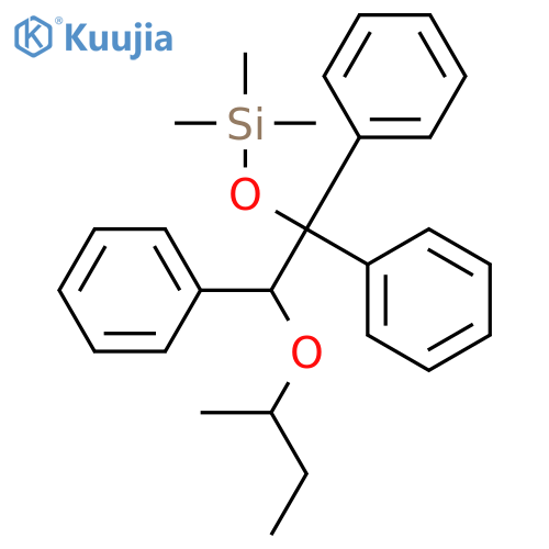 SILANE, TRIMETHYL[2-(1-METHYLPROPOXY)-1,1,2-TRIPHENYLETHOXY]- structure
