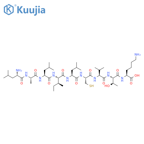 L-Lysine,L-leucyl-L-alanyl-L-leucyl-L-isoleucyl-L-leucyl-L-cysteinyl-L-valyl-L-threonyl- structure