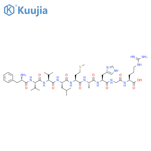 L-Arginine,L-phenylalanyl-L-valyl-L-valyl-L-leucyl-L-methionyl-L-alanyl-L-histidylglycyl- structure