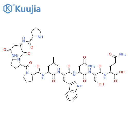 L-Glutamine,L-prolyl-L-asparaginyl-L-prolyl-L-prolyl-L-leucyl-L-tryptophyl-L-asparaginyl-L-seryl- structure