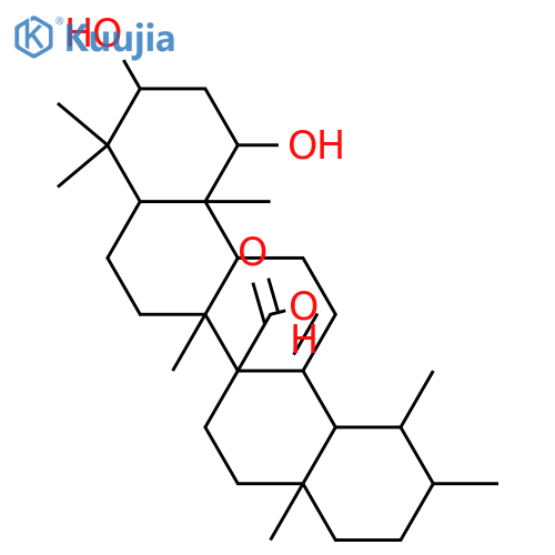 1,3-Dihydroxy-12-ursen-27-oic acid; (1β,3β)-form structure
