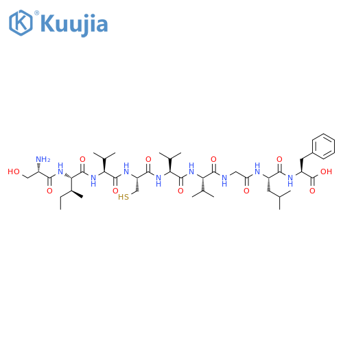 L-Phenylalanine,L-seryl-L-isoleucyl-L-valyl-L-cysteinyl-L-valyl-L-valylglycyl-L-leucyl- structure
