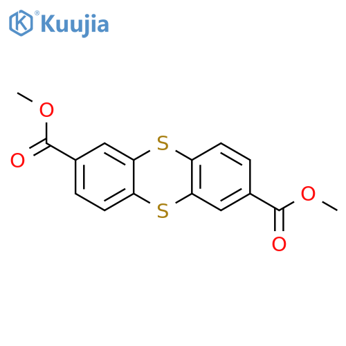 2,7-Thianthrenedicarboxylic acid, dimethyl ester structure