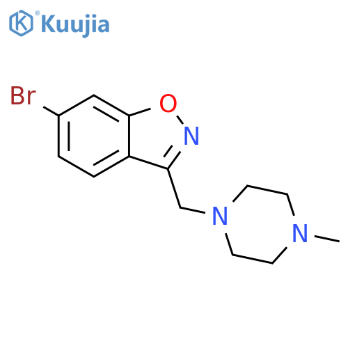 1,2-Benzisoxazole, 6-bromo-3-[(4-methyl-1-piperazinyl)methyl]- structure