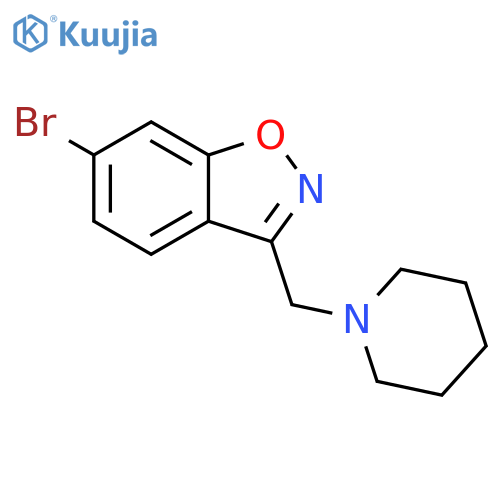 1,2-BENZISOXAZOLE, 6-BROMO-3-(1-PIPERIDINYLMETHYL)- structure